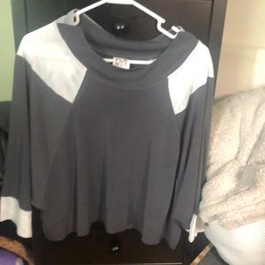 Planet by Lauren G cropped shirt